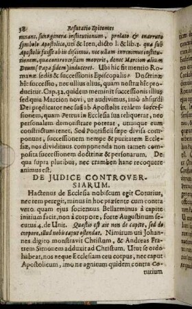 De Judice Controversiarum.