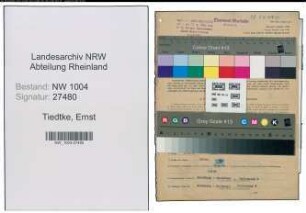 Entnazifizierung Ernst Tiedtke , geb. 26.01.1904 (Schweisser)