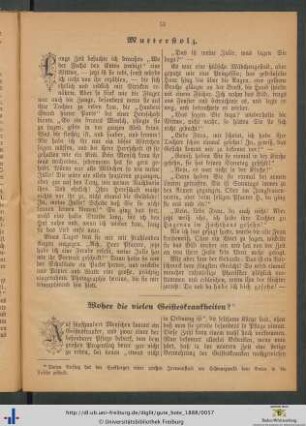 Woher die vielen Geisteskrankheiten?