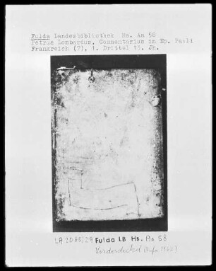 Petrus Lombardus, Commentarius in Epistulas Pauli — Frontdeckel
