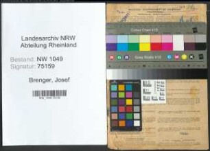 Entnazifizierung Josef Brenger , geb. 13.07.1899 (Berufsschuldirektor)