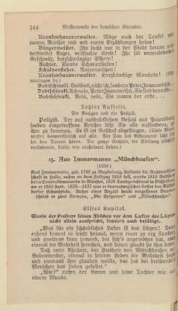 15. Aus Immermanns "Münchhausen"