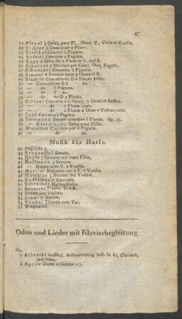 Musik für Harfe