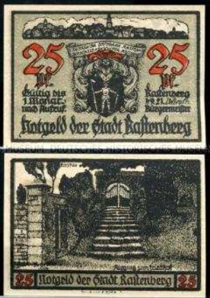 Rastenberg, Notgeldserie, 25 Pfennig