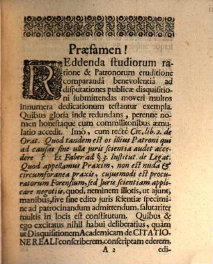 Disputatio Juridica, De Citatione Reali