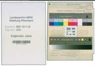 Entnazifizierung Julius Engbrocks , geb. 09.10.1912 (Arzt)