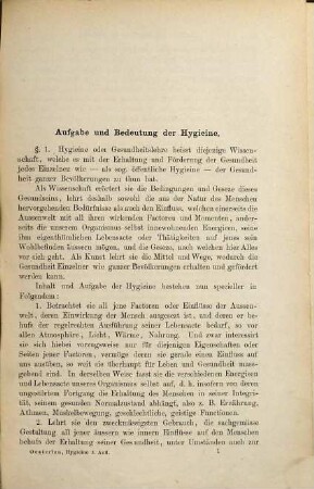 Handbuch der Hygieine