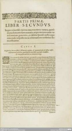 PARTIS PRIMAE, LIBER SECUNDUS.