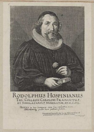 Bildnis des Rudolphus Hospinianus