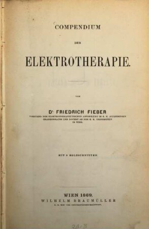 Compendium der Elektrotherapie