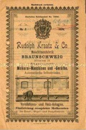 Molkerei-Maschinen und -Geräthe.