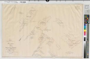 Deilinghofen (Hemer), Ländereien des Klusensteiner Zehnten, Bl.1 Brouillonkarte Flur 1 und 12