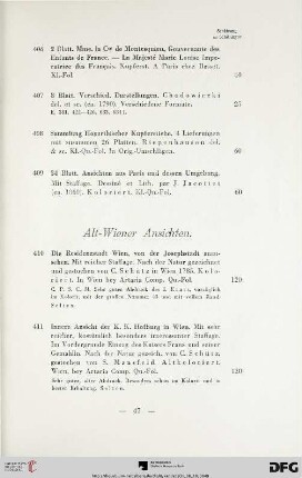 Alt-Wiener Ansichten (Nr. 410-421)