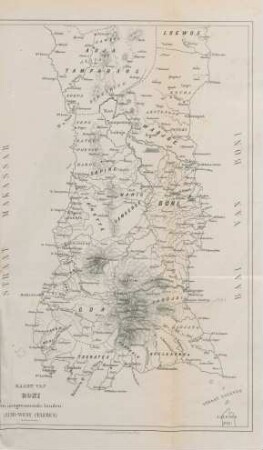 Kaart von Boni en aangrenzende landen (Zuid-west Celebes)