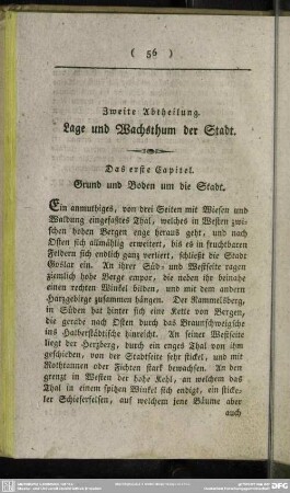 Zweite Abtheilung. Lage und Wachsthum der Stadt