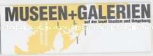 Informationsprospekt der Museen und Galerien auf der Insel Usedom