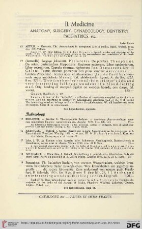 II. Medicine (No. 13 - 193)