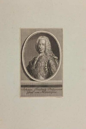 Bildnis des Johann Friedrich Phelypeaux von Maurepas