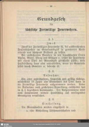 Grundgesetz für sächsische Freiwillige Feuerwehren