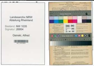 Entnazifizierung Alfred Osinski , geb. 07.07.1908 (Steiger)