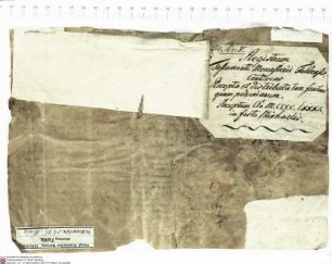 Heinrich Lose aus Hersfeld, Kleriker der Diözese Mainz, Notar [kaiserlicher] Autorität, lässt ein Notariatsinstrument anfertigen. Konrad Rospach, ...