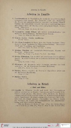 Arbeiten in Emaille (Nr. 91 - 99)