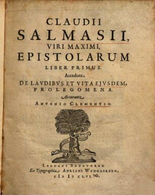 Epistolarum liber I