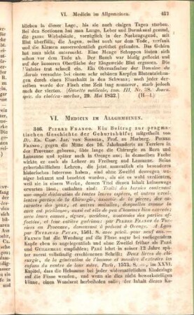 VI. Medicin im Allgemeinen.