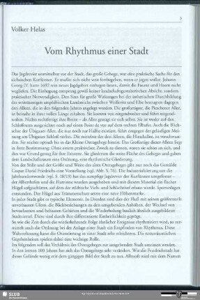 Vom Rhythmus einer Stadt
