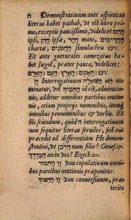 [...] Grammatices Ebraicae Sanctae Lingvae ... Pars : Svccincta & perspicua breuitate conscripta, in vsum illorum, qui ex fontibus haurire volunt sacrorum Bibliorum, cognitionem. 2