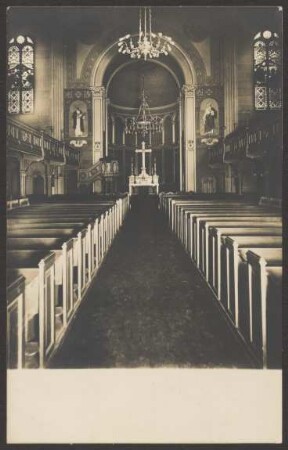 Ansichtskarte „St. Lukas-Kirche", Innenraum