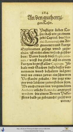An den guthertzigen Leser