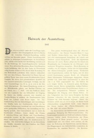 Beiwerk der Ausstellung