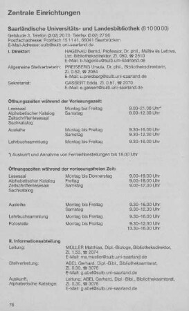 Saarländische Universitäts- und Landesbibliothek