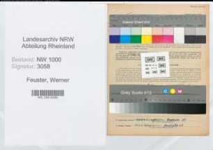Entnazifizierung Werner Feuster, geb. 07.03.1891 (Installateur)