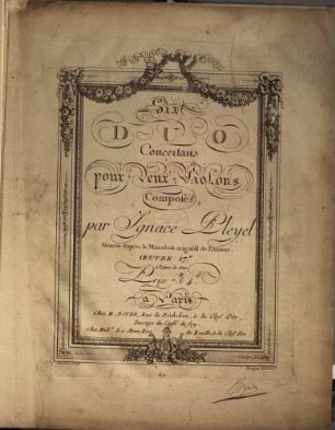 Six duo concertans pour deux violons : oeuvre 17e ; 2e livre de duo