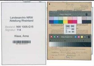 Entnazifizierung Anna Klaus , geb. 05.02.1899 (Strickerin)