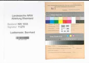 Entnazifizierung Bernhard Luetkemeier , geb. 13.04.1903 (Polizeibeamter)