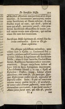 501-512, Sacrificium Missae legitimum est, etiamsi solus Sacerdos ...