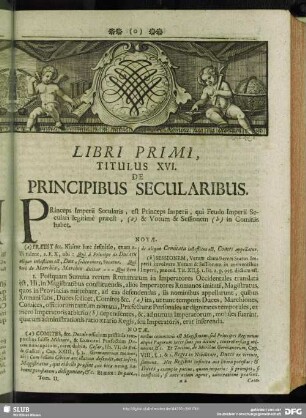 Libri Primi, Titulus XVI. De Principibus Secularibus