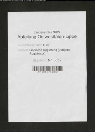 Bergwerksvorhaben, Band 73