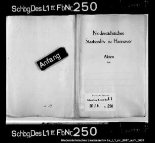 Anspruch des Abtes zu Loccum auf die Pfarre zu Wiedensahl