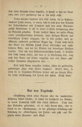 Aus dem Tagebuche