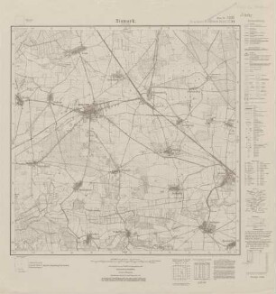 3335 (alte Nr.: 1754) Bismark (Prov. Sachsen), Meßtischblatt (4cm - Karte)