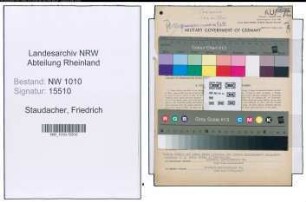 Entnazifizierung Friedrich Staudacher , geb. 05.04.1894 (Innungsmeister)