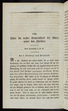 444-452, VIII. Ueber die wahre Gemeinschaft der Güter unter den Christen