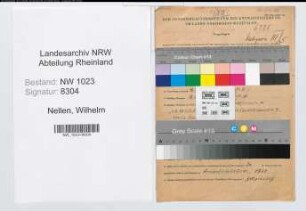 Entnazifizierung Wilhelm Nellen , geb. 15.06.1895 (Lehrer)