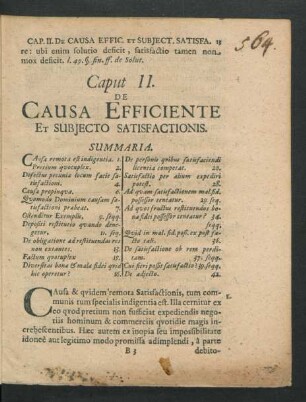 Caput II. De Causa Efficiente Et Subiecto Satisfactionis.
