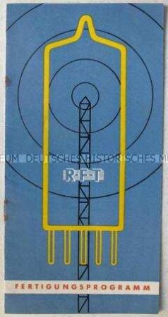 Werbeprospekt für Radio- und Fernsehröhren aus der DDR