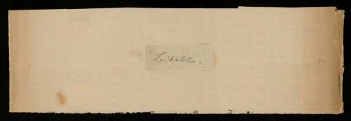 18: Bickell. [Umschlag für die Briefe Johann Wilhelm Bickells]